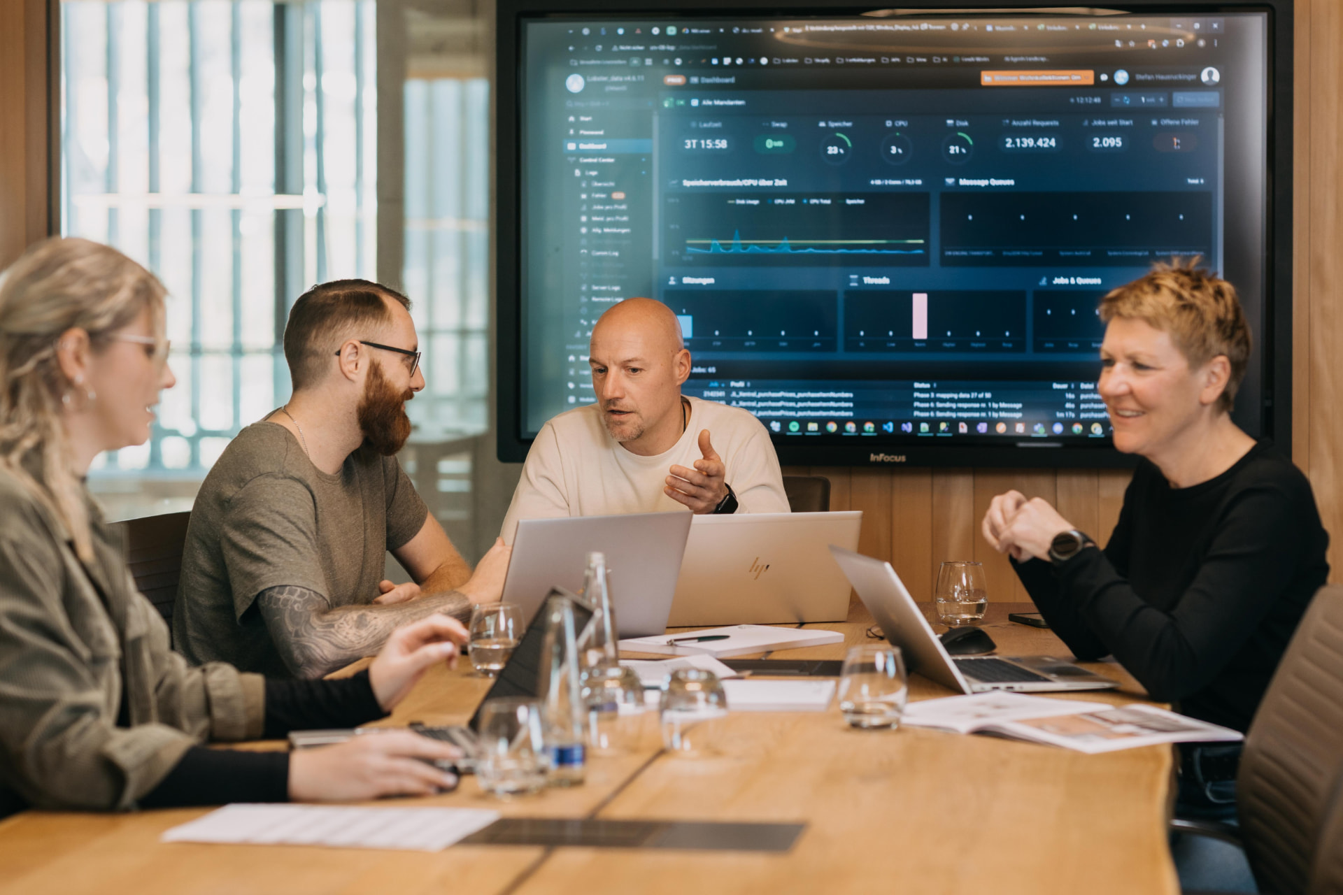 Workshop-Runde bei der Umsetzung von Prozessautomatisierung